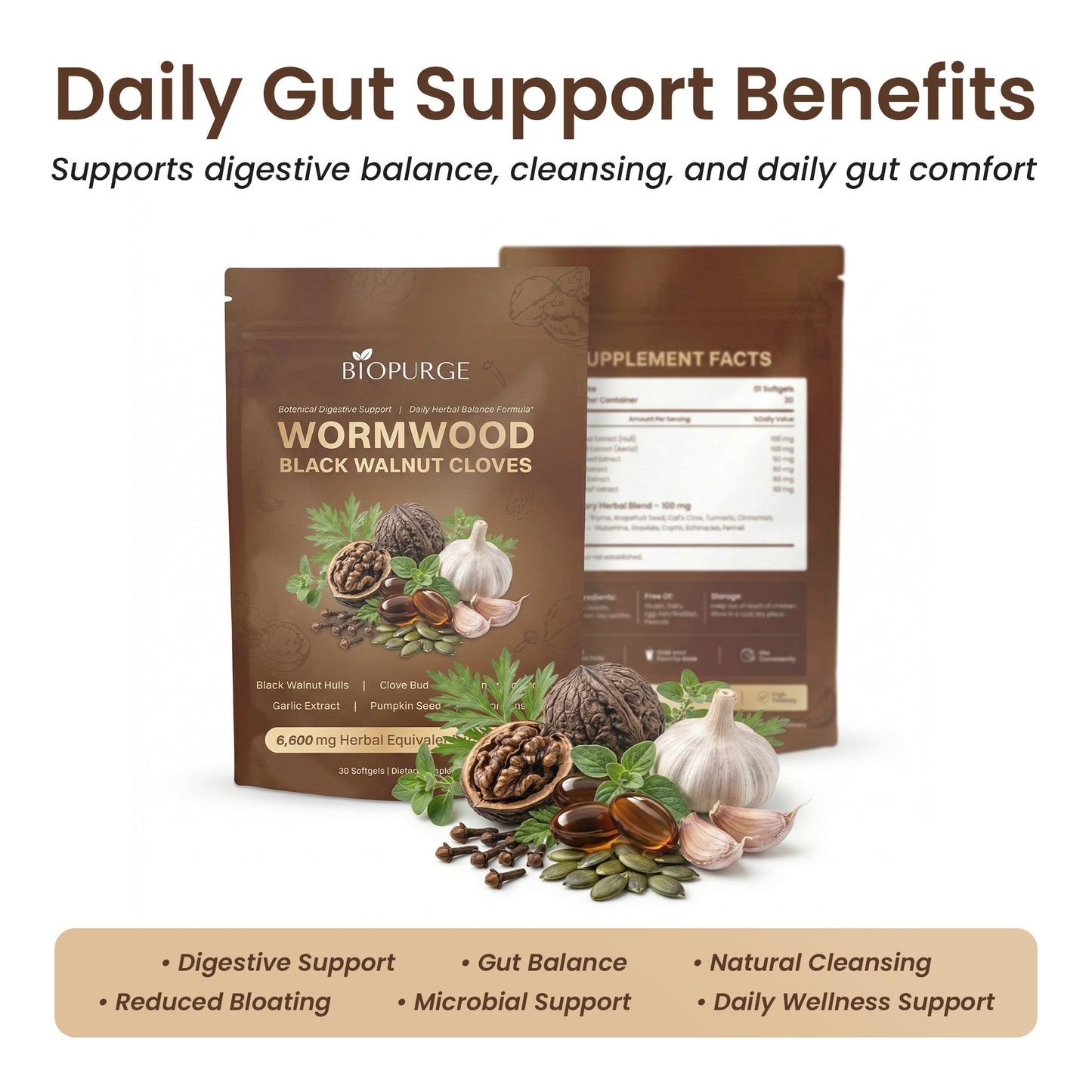 Wormwood Black Walnut Softgel Pack